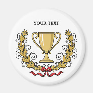 Personifiera trofékoppen magnet