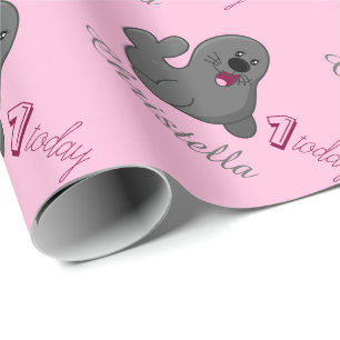 Personifierad 1st födelsedagsjölejon - babyen presentpapper