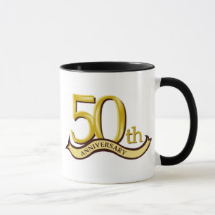 Personifierad 50th årsdaggåva mugg