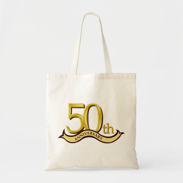 Personifierad 50th årsdaggåva tygkasse (Framsidan)