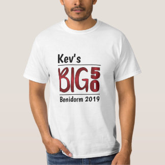 Personifierad 50th födelsedag för manlig t shirt