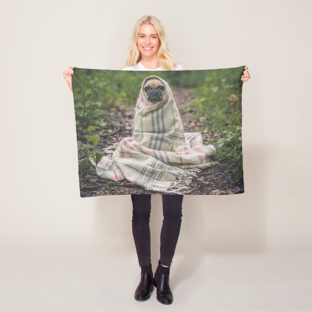 Personifierad älsklings- tom fotoull fleecefilt (På plats)