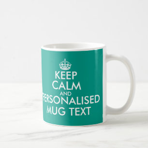 Personifierad behållalugn och din textmuggar kaffemugg