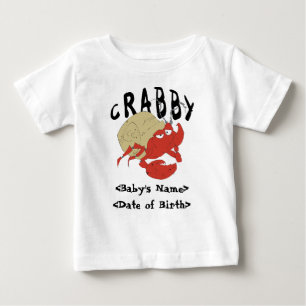 Personifierad Crabby nyfödd bebisT-tröja Tee Shirt