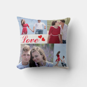 Personifierad för Collagekärlek för 4 foto Kudde