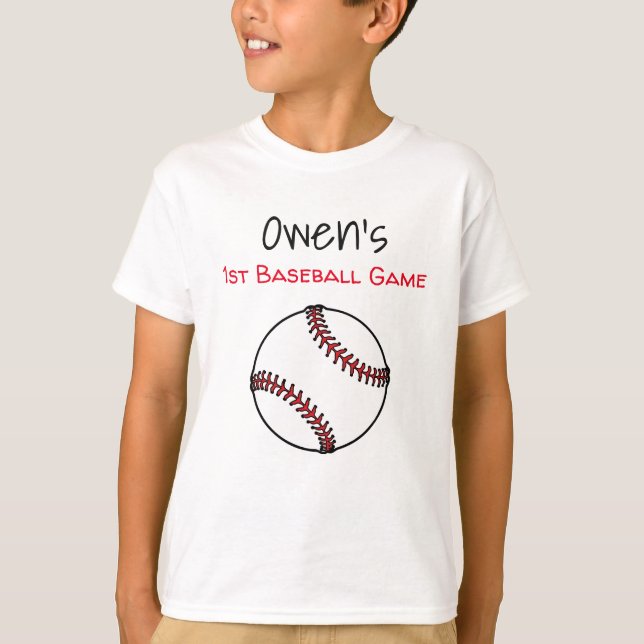 personifierad första basketmatch t shirt (Framsida)
