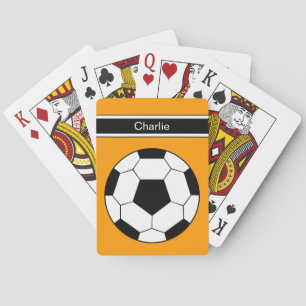 Personifierad fotboll leka kort casinokort