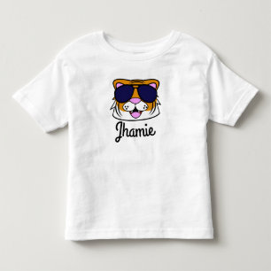 Personifierad fruktansvärd tiger t-shirt