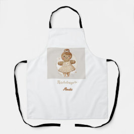 personifierad Gingerbröd Ballerina Apron
