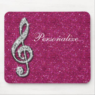 Personifierad Glitzy Sparkly diamantmusik noterar Musmatta