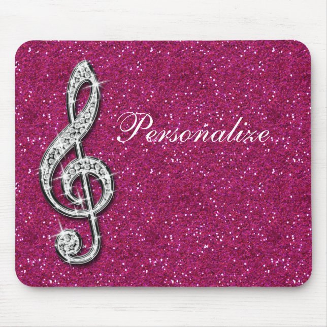 Personifierad Glitzy Sparkly diamantmusik noterar Musmatta (Framsidan)
