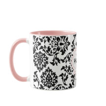 Personifierad gullig damastast monogram