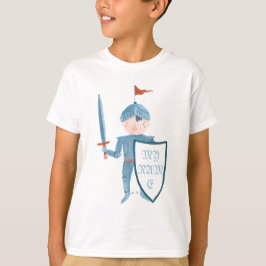 Personifierad gullig riddare t shirt
