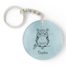 Personifierad gullig ugglaillustration