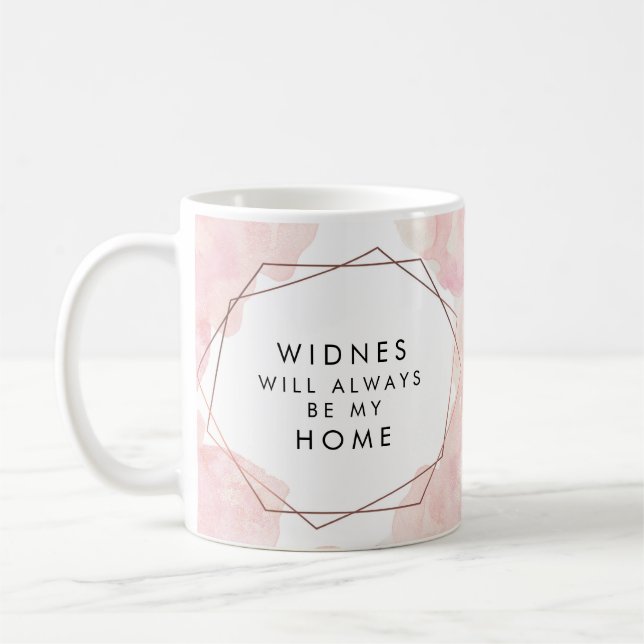 Personifierad hemstadmugg kaffemugg (Vänster)
