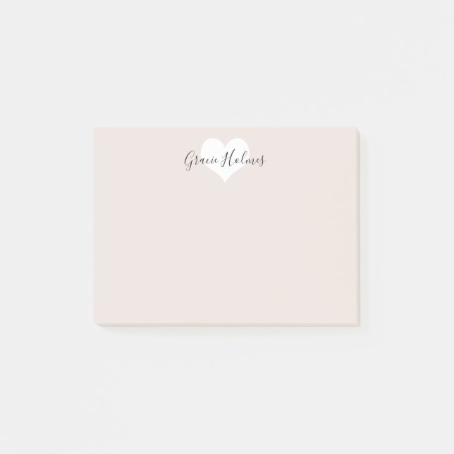 Personifierad hjärta postar det noterar post-it block (Framsida)