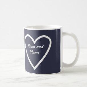 Personifierad hjärtamugggåva kaffemugg