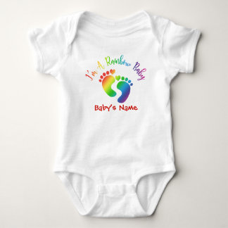 Personifierad I-förmiddag en regnbågebabyBodysuit T-shirt