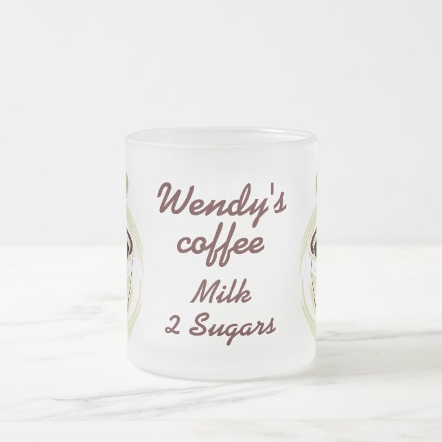 Personifierad känd kaffemugg (Center)