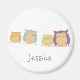 Personifierad Kawaii ugglamagnet Magnet
