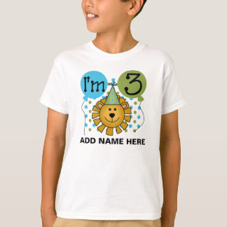 Personifierad lejon 3rd födelsedagT-tröja Tee Shirt