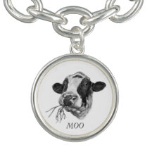 Personifierad lycklig ko för Holstein