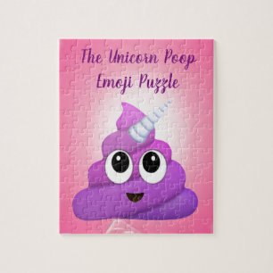 Personifierad Magical UnicornPoop Emoji Pussel