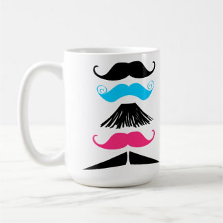 Personifierad mång- färgmustaschStache mugg