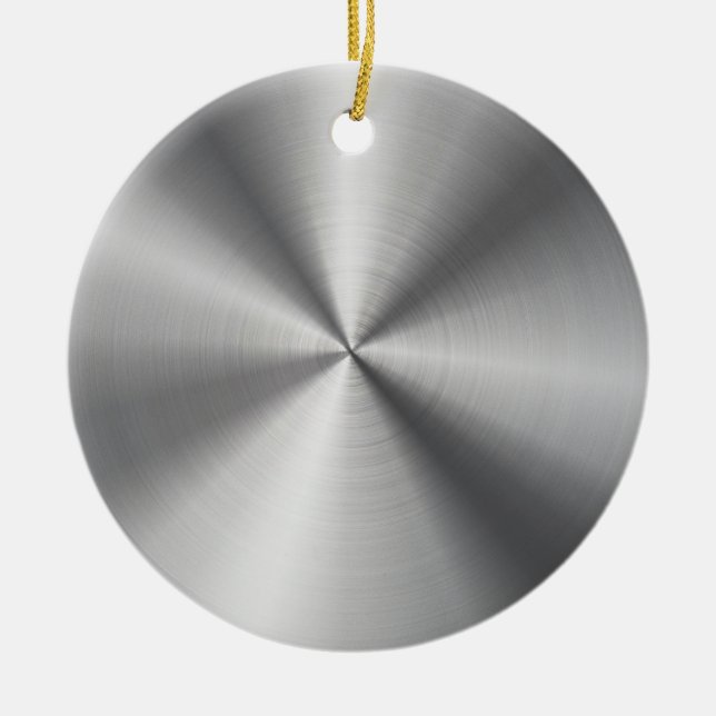 Personifierad metallisk radiell struktur julgransprydnad keramik (Framsidan)