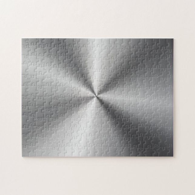 Personifierad metallisk radiell struktur pussel (Horisontell)