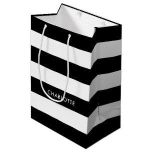 Personifierad modern elegant svartvit rand