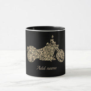 Personifierad motorcykelmugg mugg