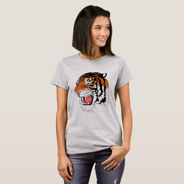Personifierad \ \ mycket tiger tee (Hel framsida)