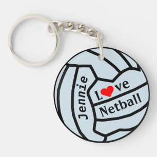 Personifierad Netballnyckelring för boll design