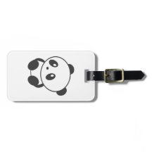 Personifierad pandabagagemärkre