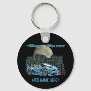 Personifierad pojkeRacer - Keychain Nyckelring