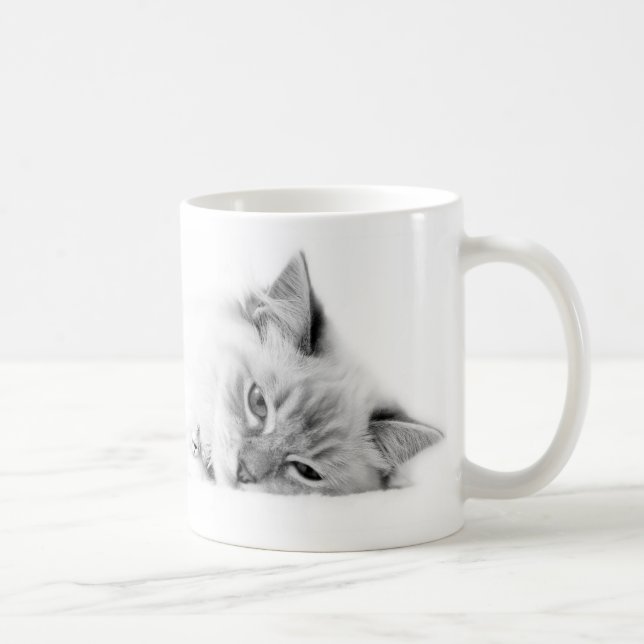personifierad Ragdoll kattmugg Kaffemugg (Höger)