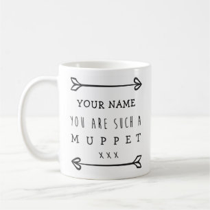 Personifierad rolig mugg - Muppet