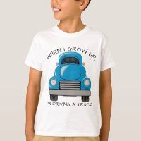 Personifierad skjorta för blått lastbil