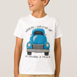 Personifierad skjorta för blått lastbil t shirt