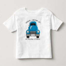 Personifierad skjorta för blått lastbil t shirt