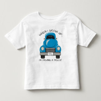Personifierad skjorta för blått lastbil t shirt