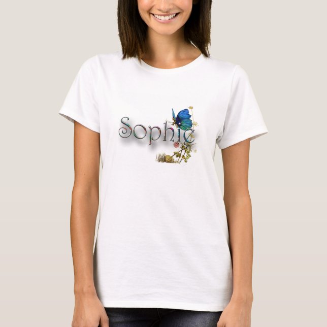 Personifierad "Sophie" design Tee Shirt (Framsida)