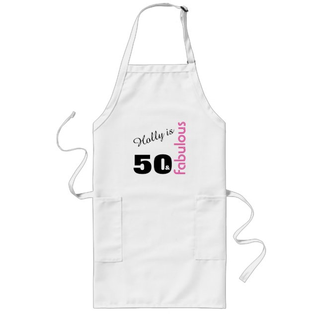 Personifierade 50 och sagolik Themed 50th Långt Förkläde (Framsidan)