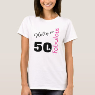 Personifierade 50 och sagolik Themed 50th Tee Shirt