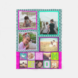 Personifierade bäst mammafotominnen fleecefilt