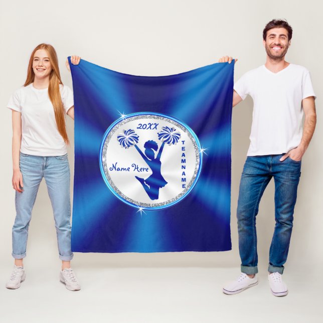 Personifierade Cheerleading filtar i dina färger (På plats)