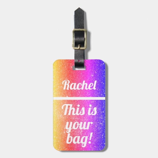 Personifierade detta är ditt hänger lös | den bagagebricka (Vertikal Framsida)