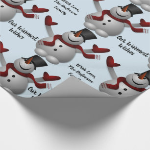 Personifierade festliga snögubbear presentpapper