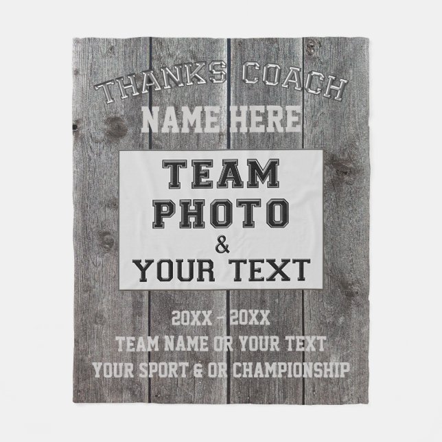 Personifierade för manar lagledaregåvor, FOTO och Fleecefilt (Framsidan)